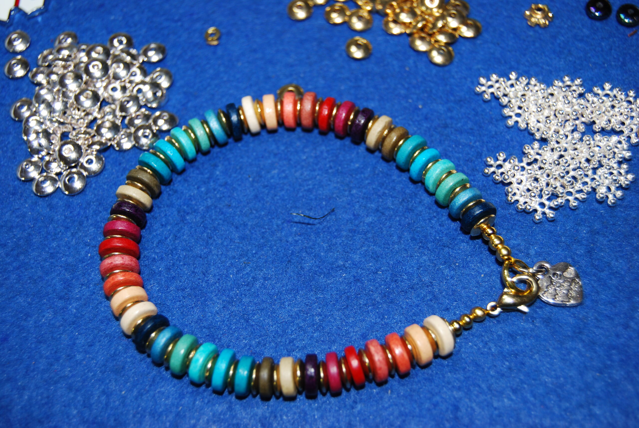 Ceramic disc bracelets in various colours - matching necklaces available in 8 different colourways - Image 11