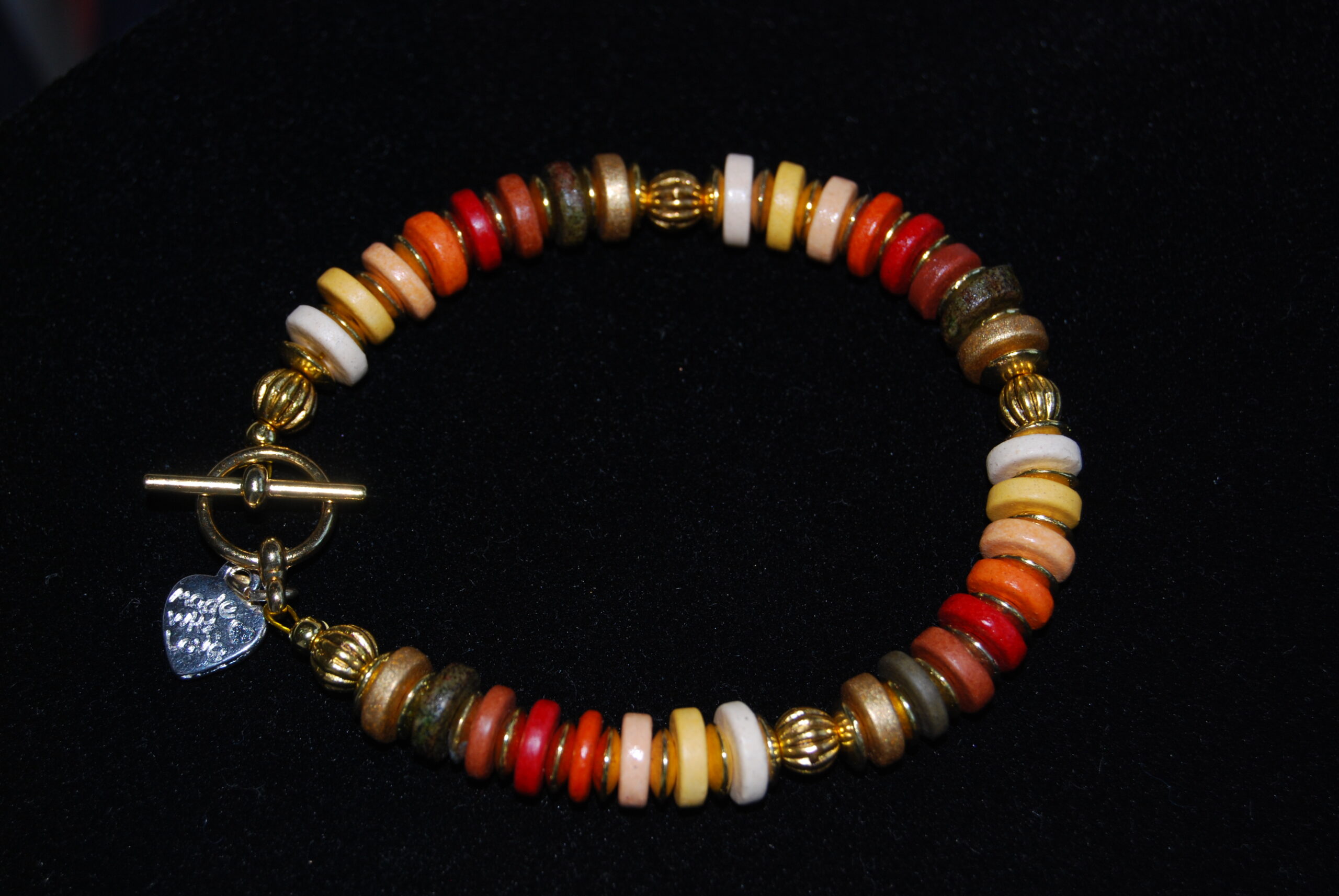 Ceramic disc bracelets in various colours - matching necklaces available in 8 different colourways - Image 5