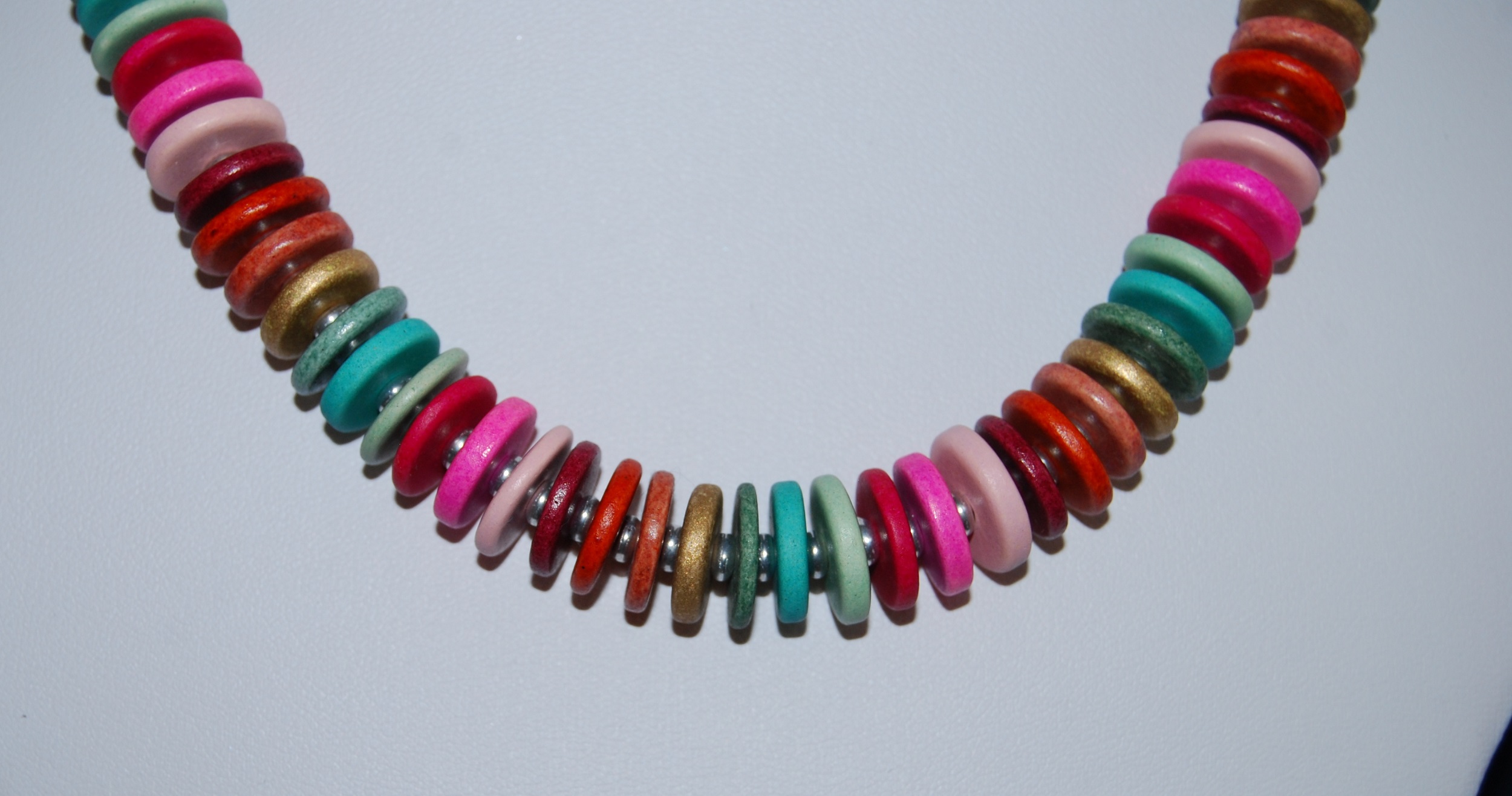 Ceramic disc necklace - Penny's Blend - Image 4