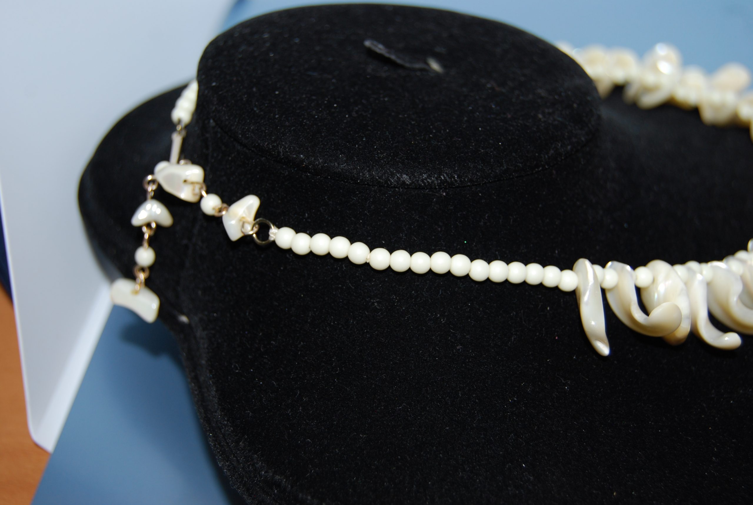 Vintage mother of Pearl drop necklace - Circa 1950'5 - Image 4