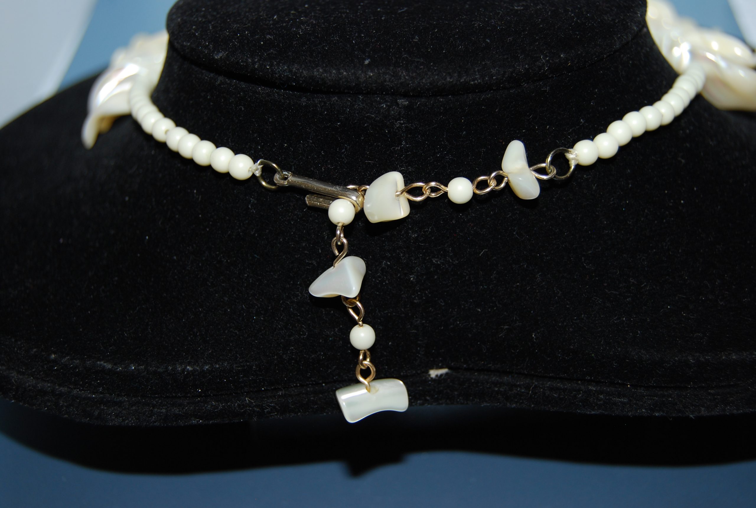 Vintage mother of Pearl drop necklace - Circa 1950'5 - Image 5