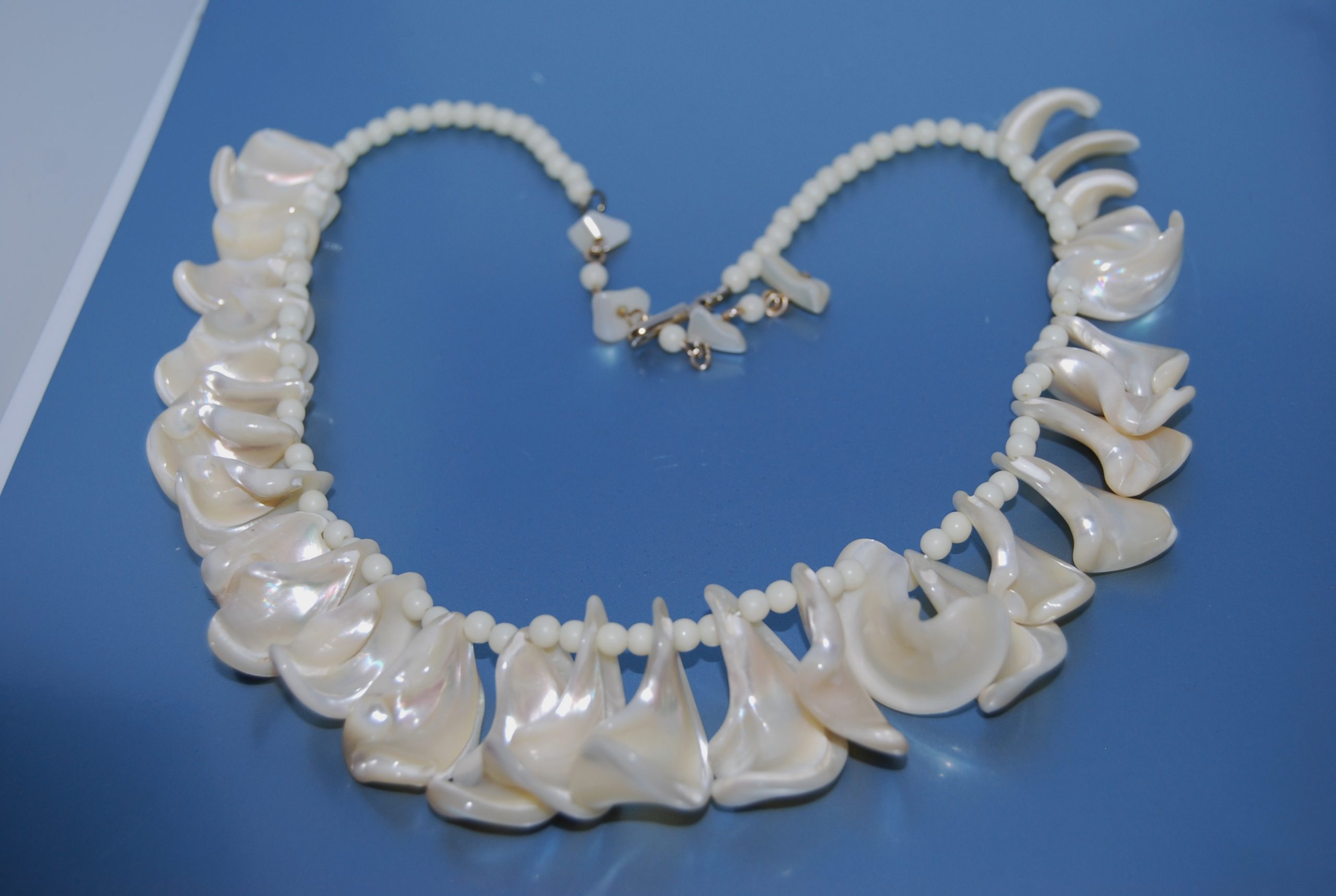 Vintage mother of Pearl drop necklace - Circa 1950'5 - Image 6