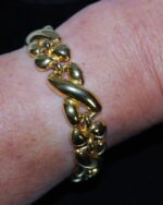 Gold tone, 1970's bracelet, heavy quality.