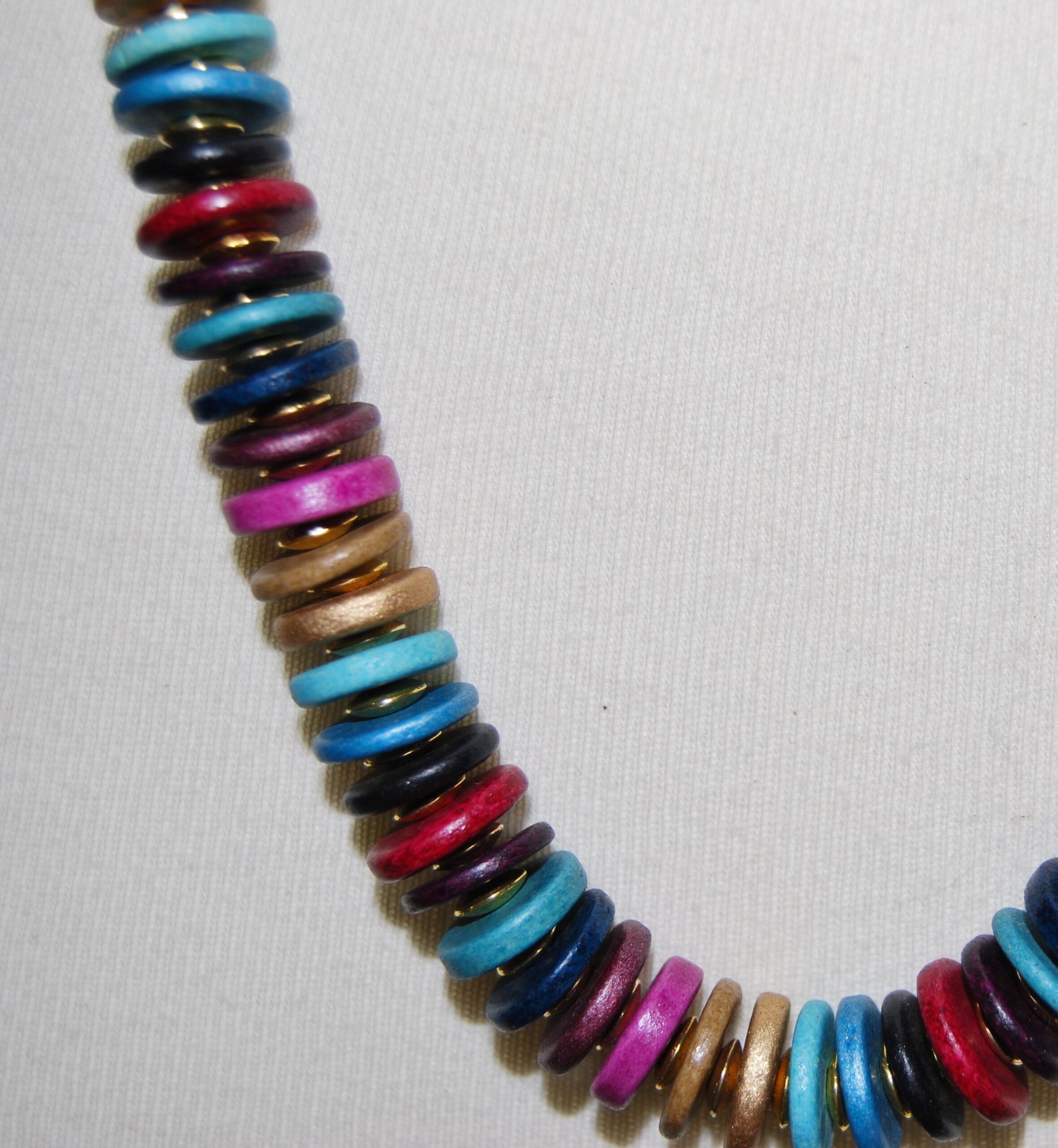 Ceramic disc bracelets in various colours - matching necklaces available in 8 different colourways - Image 14
